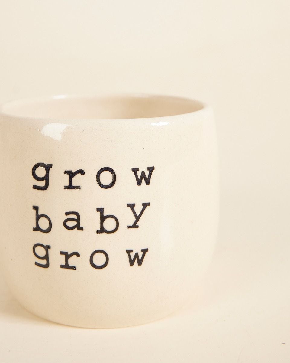 Grow Baby Grow Pot Beige