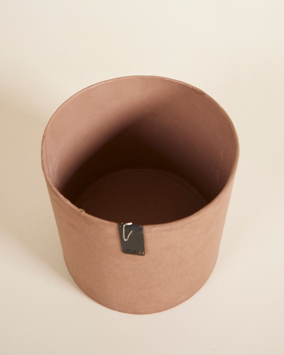 Tess Pot Cylindrique Brun Rustique