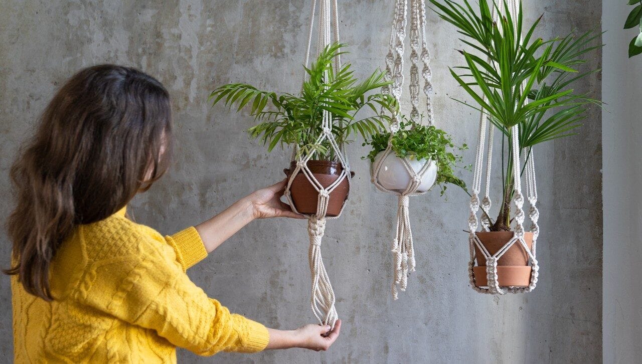 macrame hangers