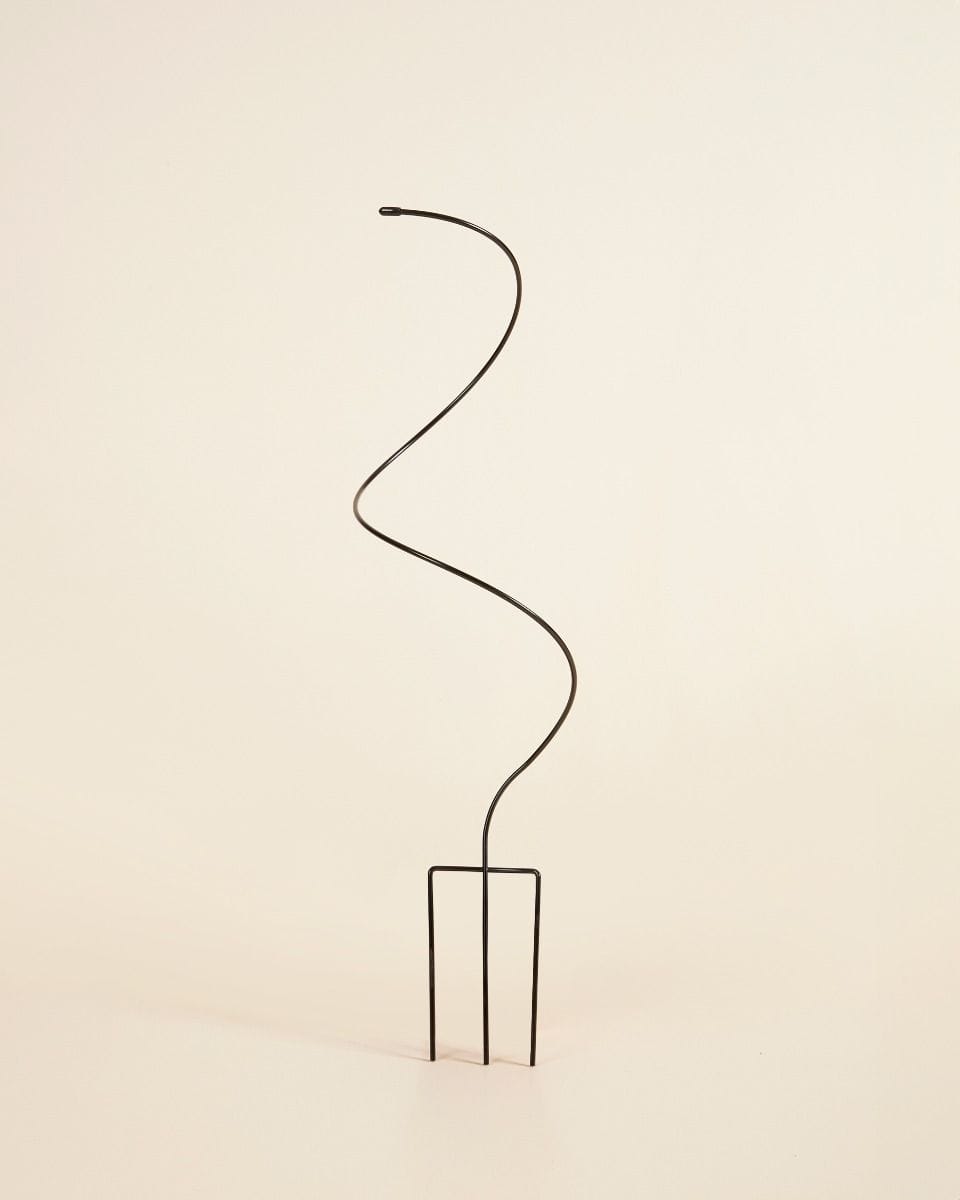 Spiral Plantstake Black 47 cm