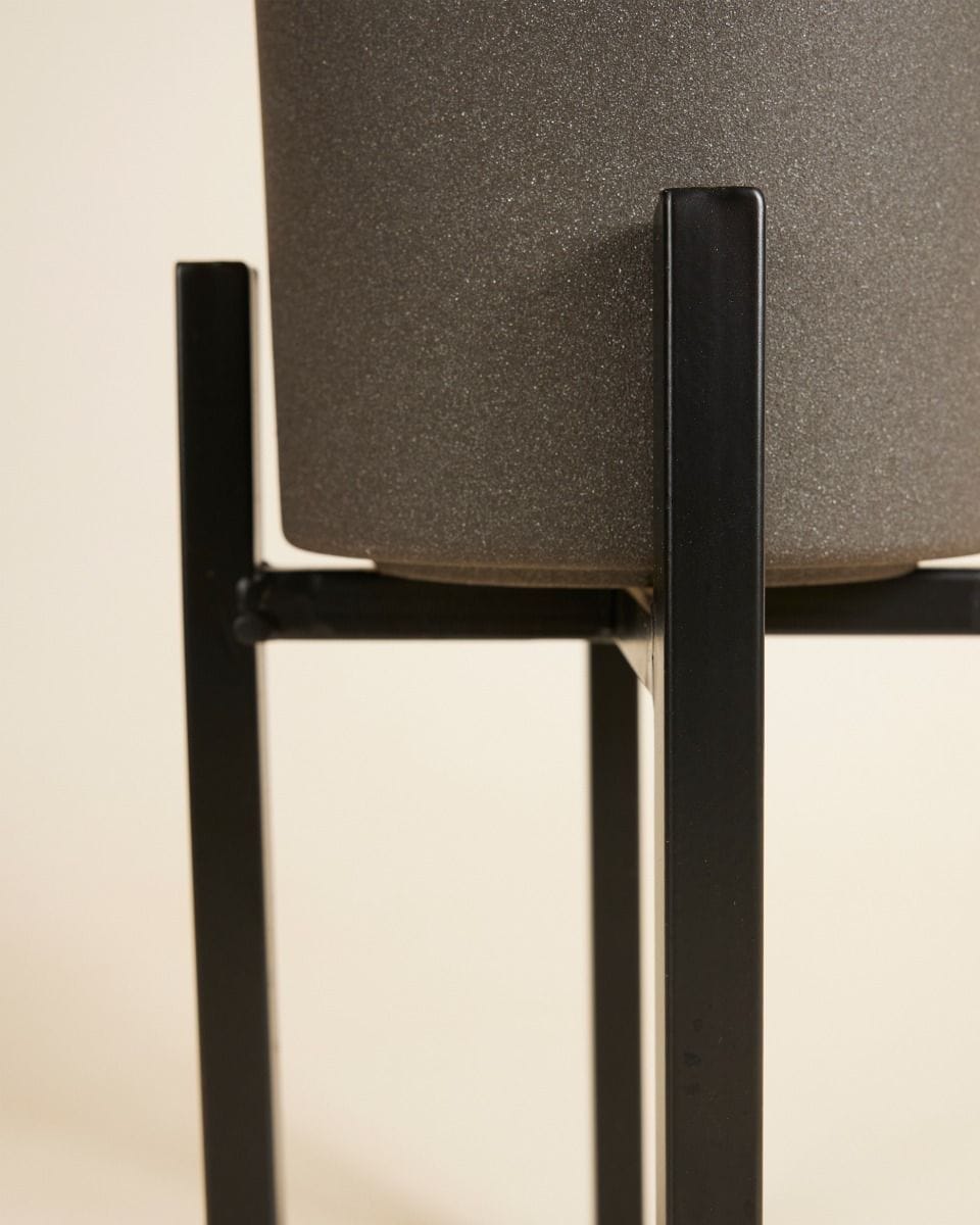 Paula Potstandaard Zwart 25 cm
