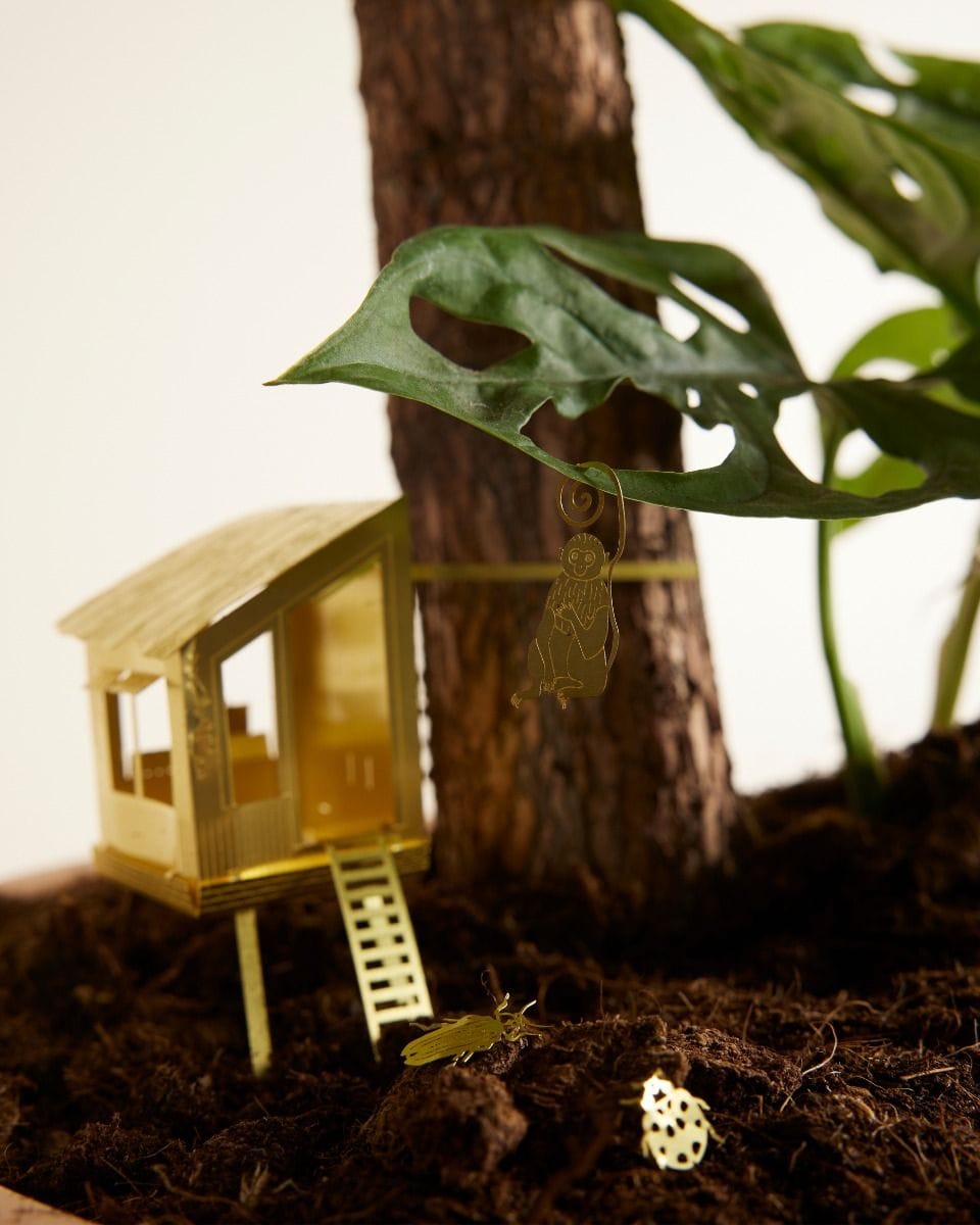 Tiny Tree House Terrarium decoration