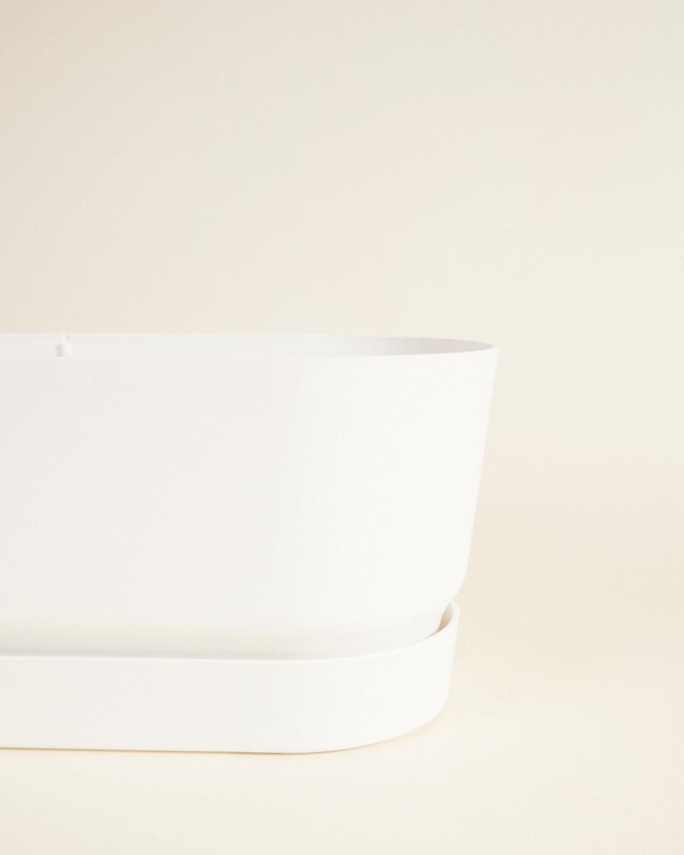 Elho Miles Oval Pot White 50 cm