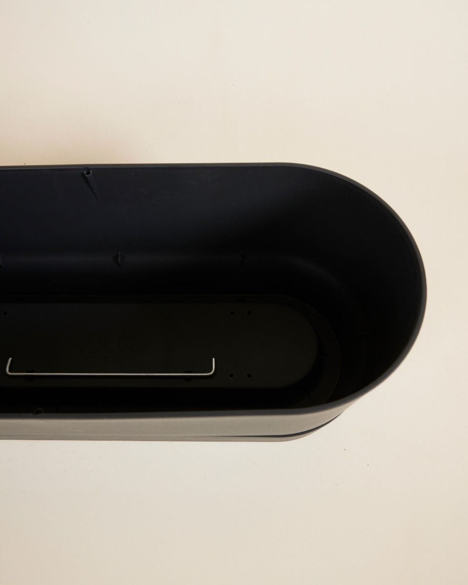 Elho Miles Oval Pot Black 50 cm
