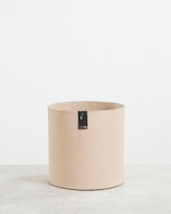 Tess Cylinder Pot Light Brown