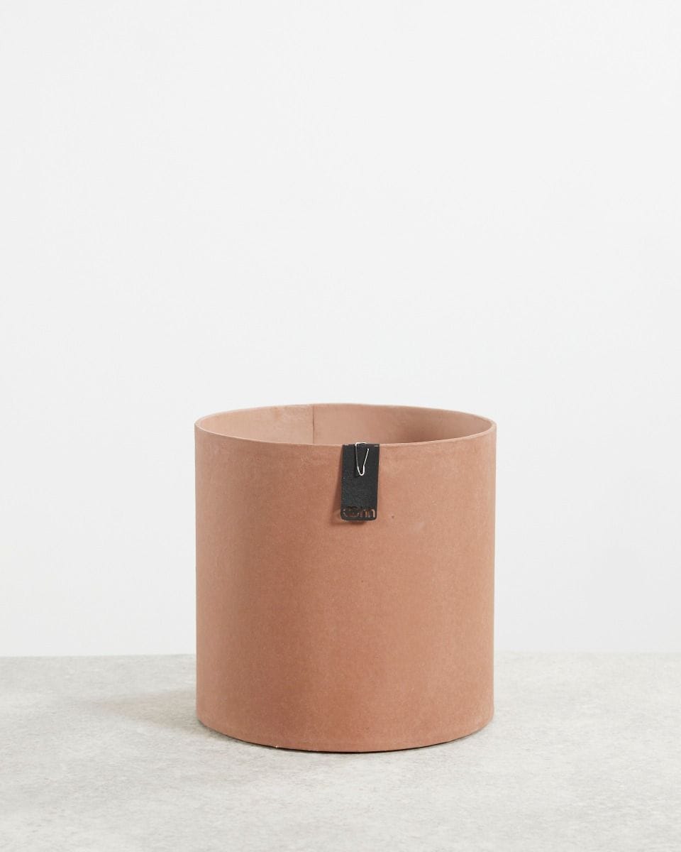 Tess Cylinder Pot Rustic Brown