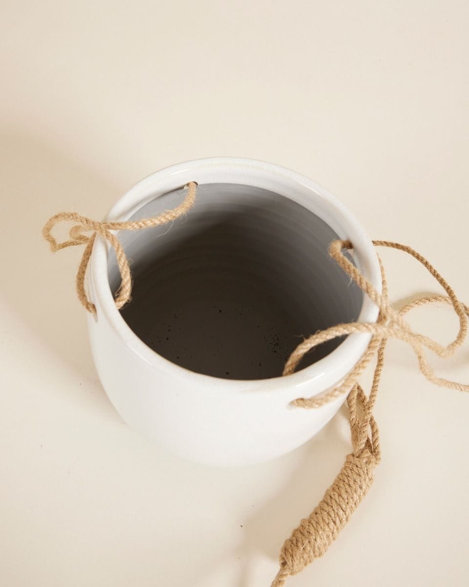 Nea Hanging Pot White Ø 13 cm