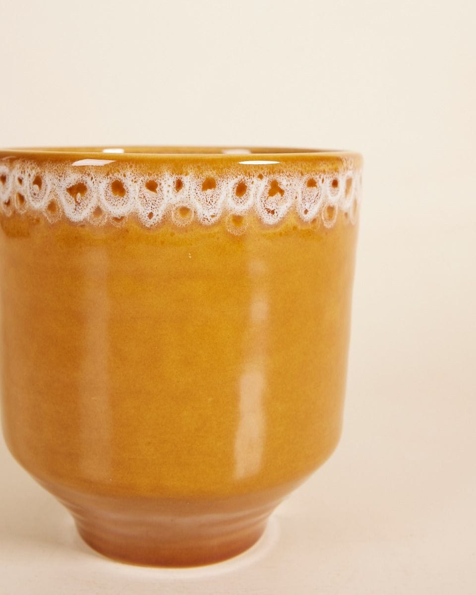 Otis Pot Ocher Ø 13 cm