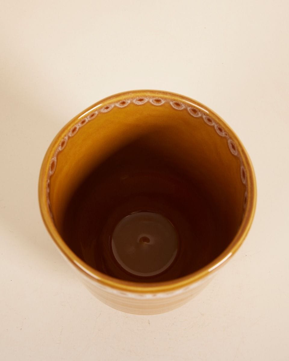 Otis Pot Ocher Ø 13 cm