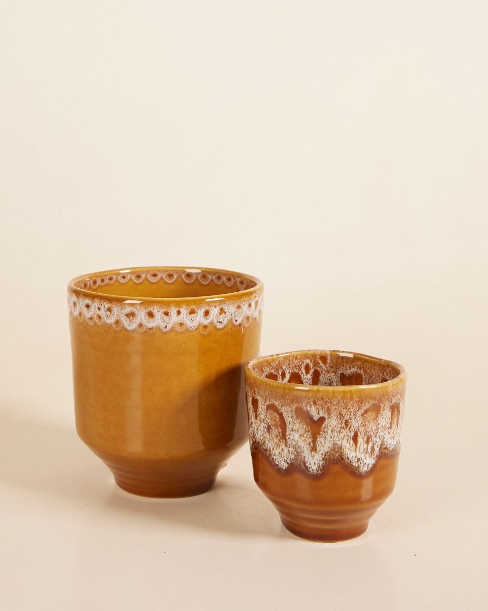 Otis Pot Ocher Ø 13 cm