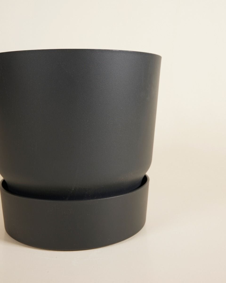 Elho Miles Round Pot Black 24 cm
