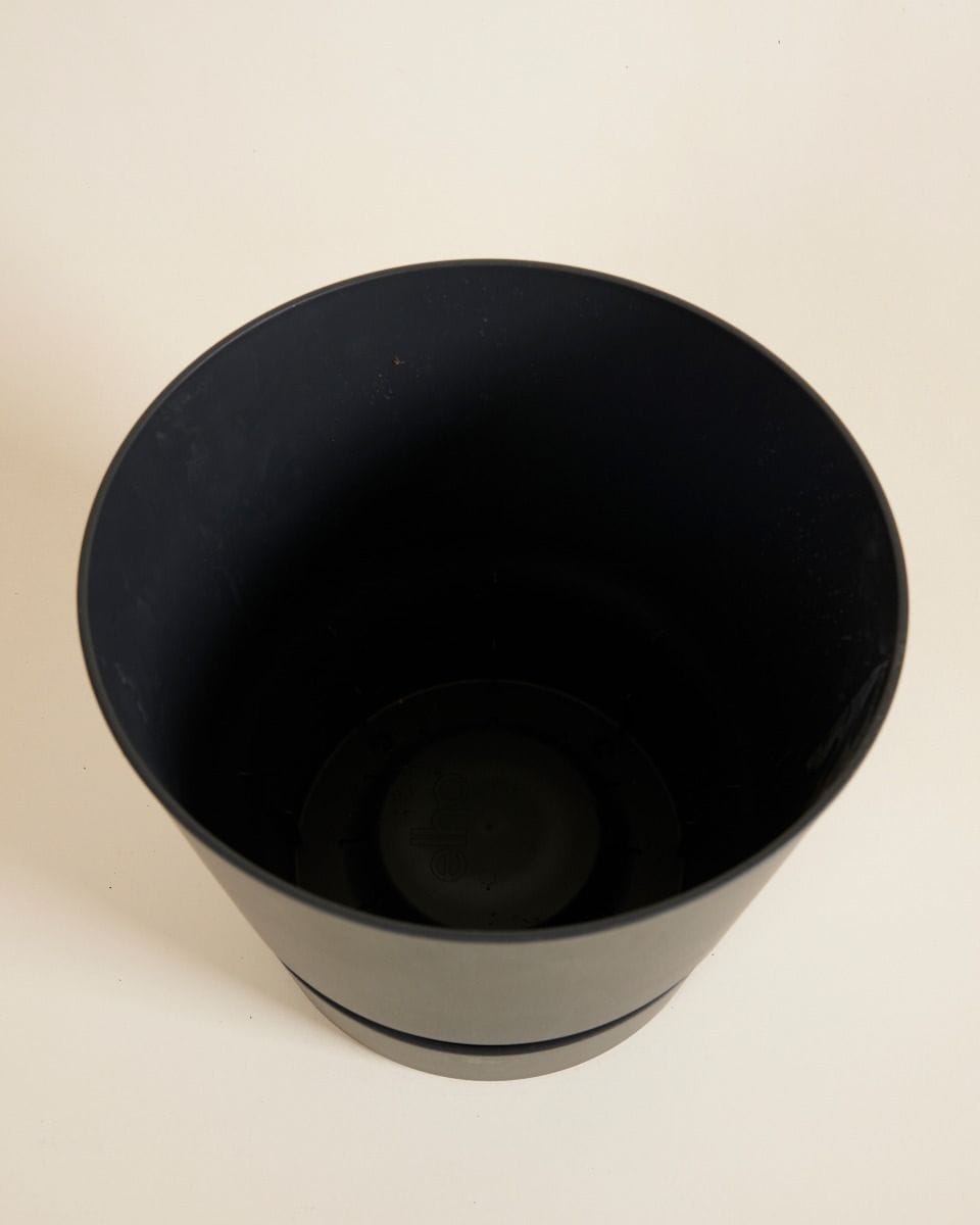 Elho Miles Round Pot Black 24 cm
