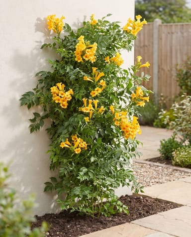 Campsis Trumpet Vine Flava Golden Trumpet