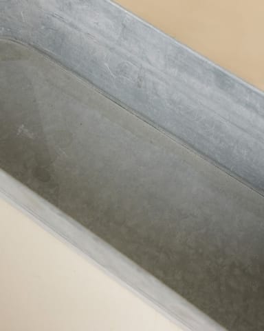 Harper Oval Planter Zinc 54 x 16 x 12 cm