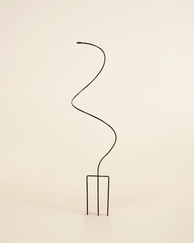 Spiral Pflanzendrahtgestell Schwarz 47 cm