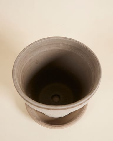 Grau Terrakotta Topf Ø 22 cm