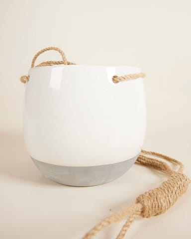 Nea Hängetopf Weiß Ø 13 cm