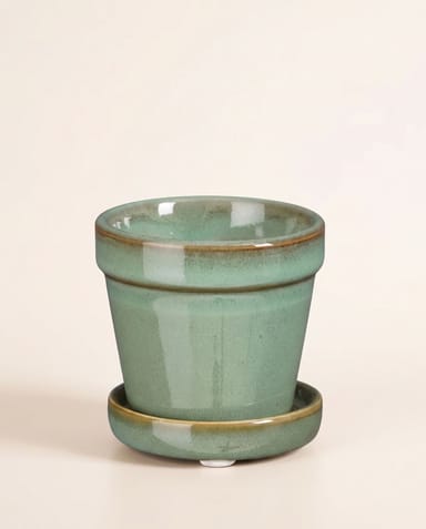 Baby Clint Pot with Saucer Mint Green Ø 7.5 cm