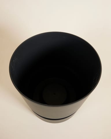 Elho Miles Runder Topf Schwarz 30 cm