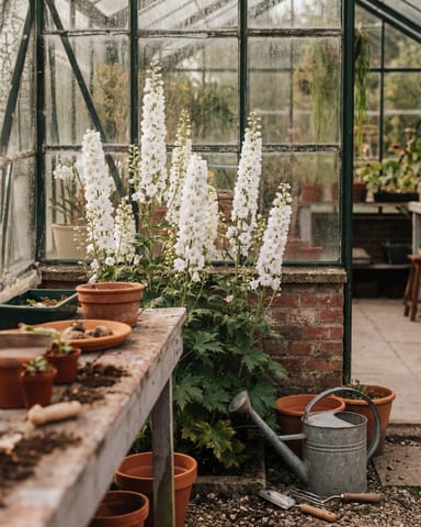 Delphinium Magic Fountains Pure White