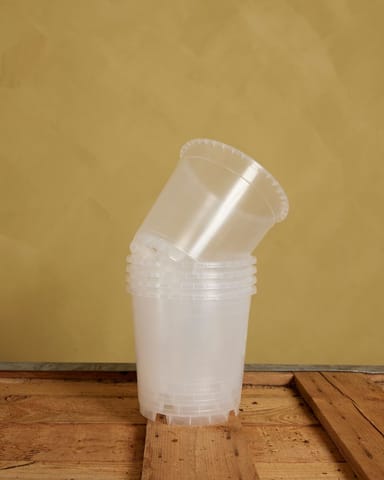 Set van 5 Kweekpotten Transparant Ø 15 cm Productset