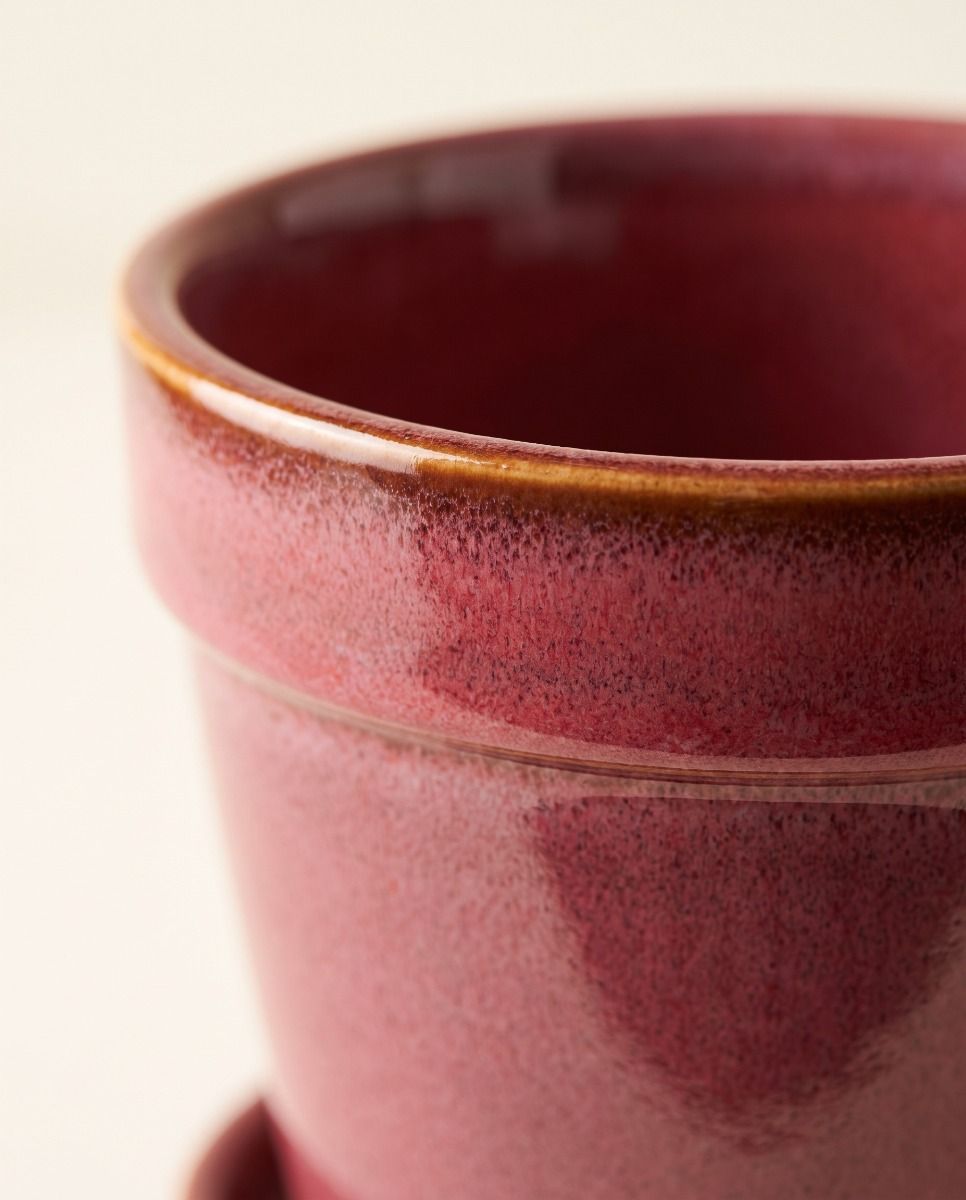 Clint Pot with Saucer Pink Ø 15 cm
