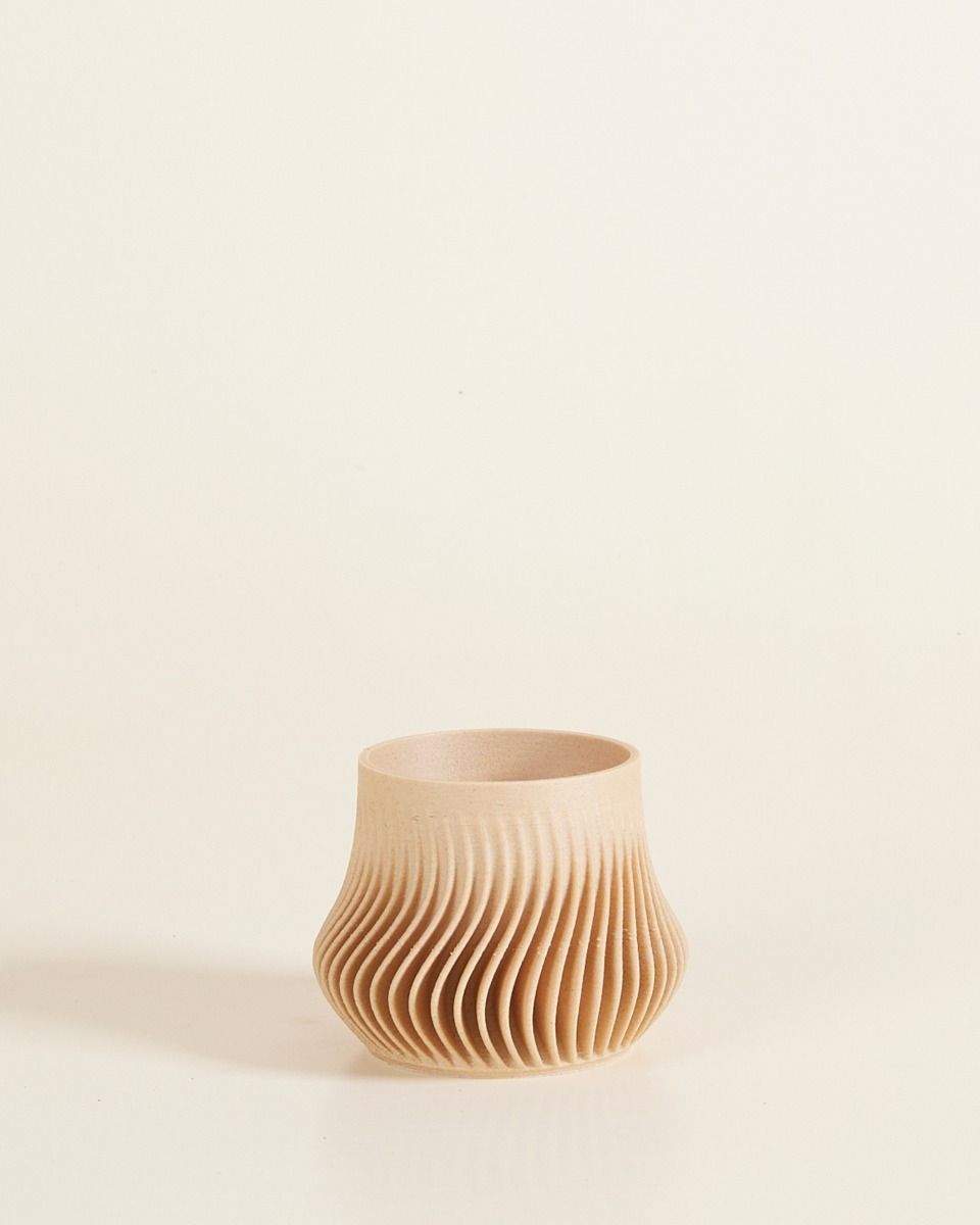 Baby Robin Wood Pot Wavy Ø 5.5 cm
