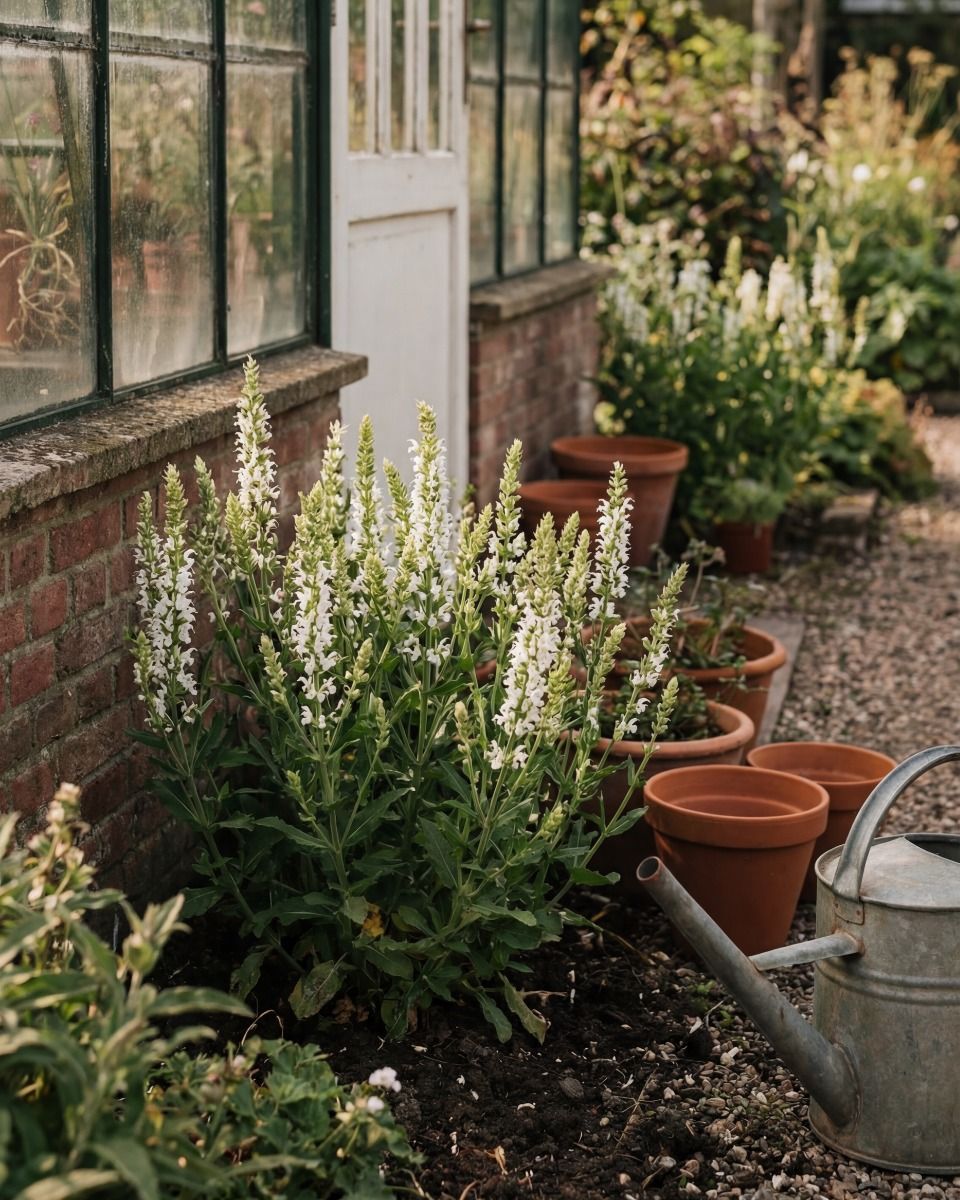 Salvia Sage Nemorosa Sensation White