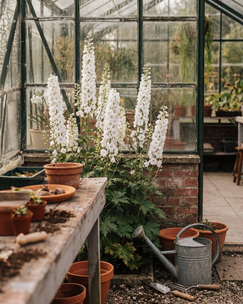 Delphinium Magic Fountains Pure White