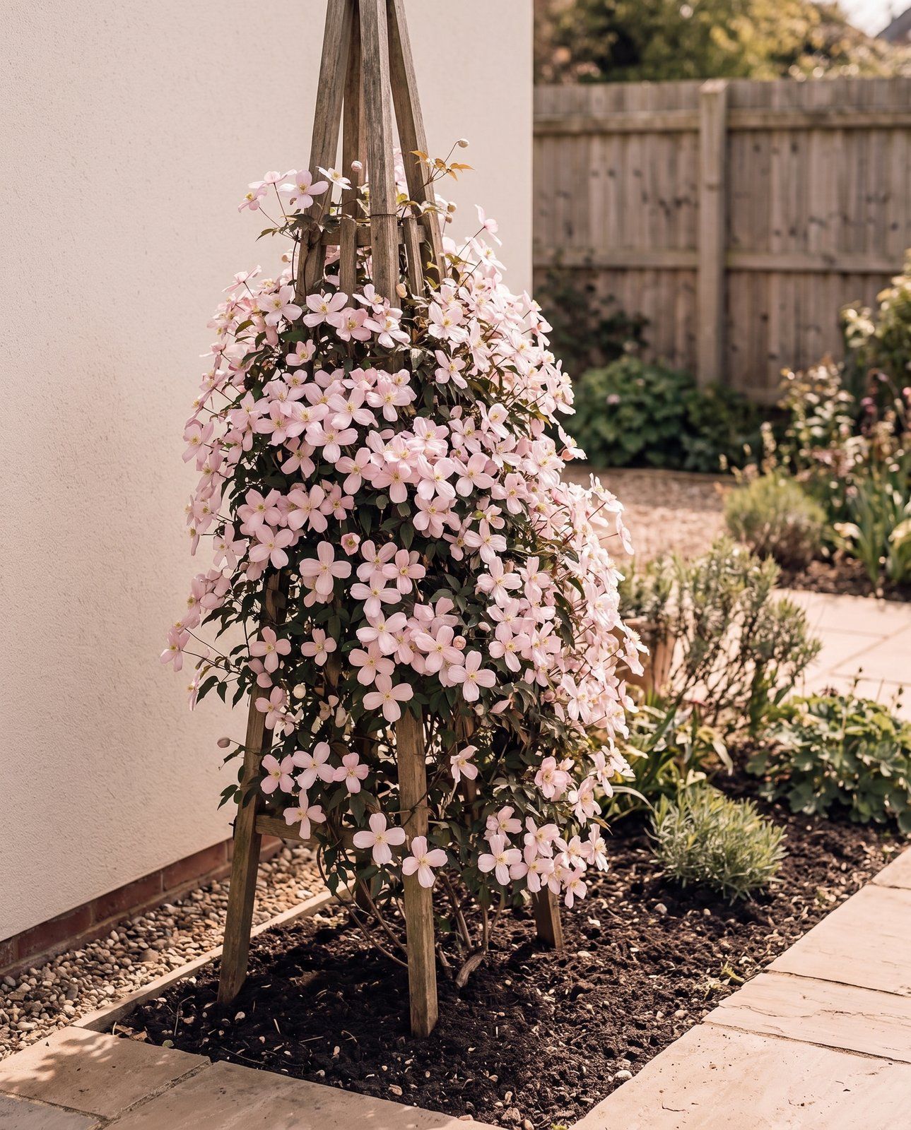Clematis Clématite Montana Rubens