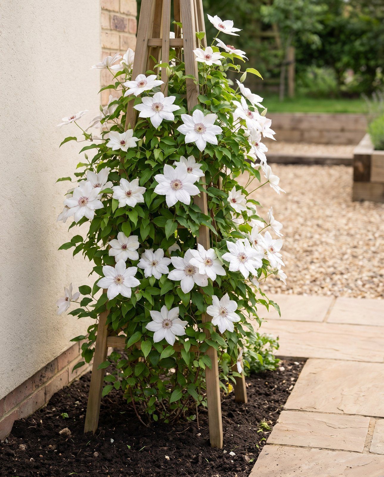 Clematis Waldrebe Miss Bateman