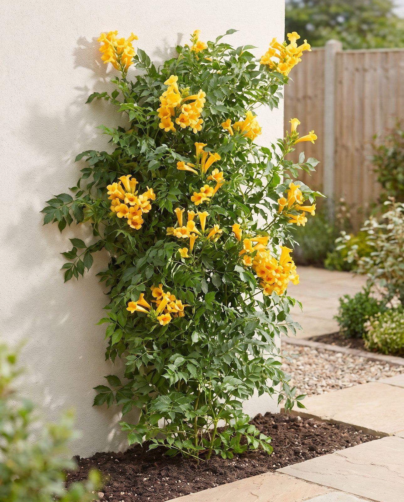 Campsis Trumpet Vine Flava Golden Trumpet