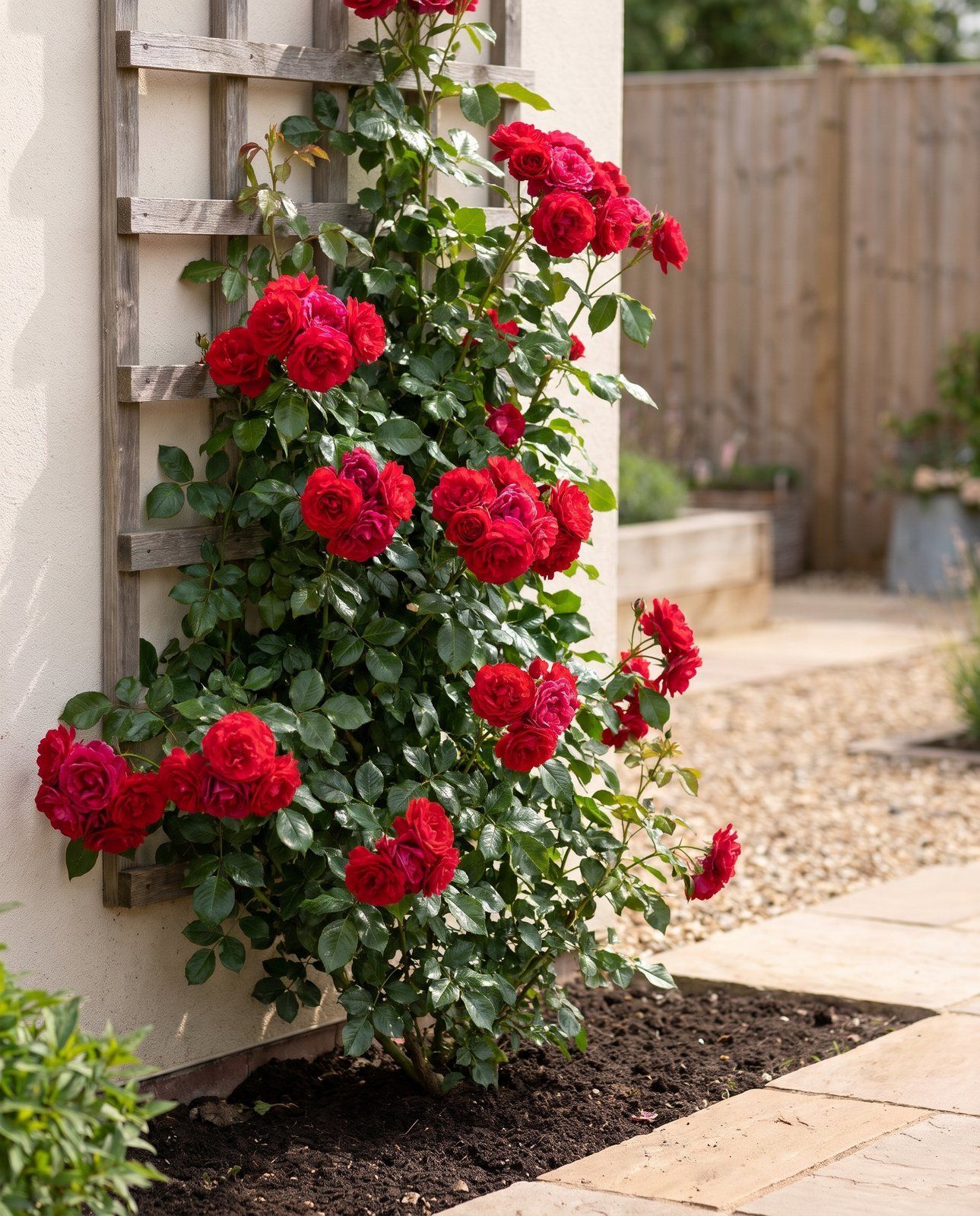 Rosa Kletterrose Klimroos Rood