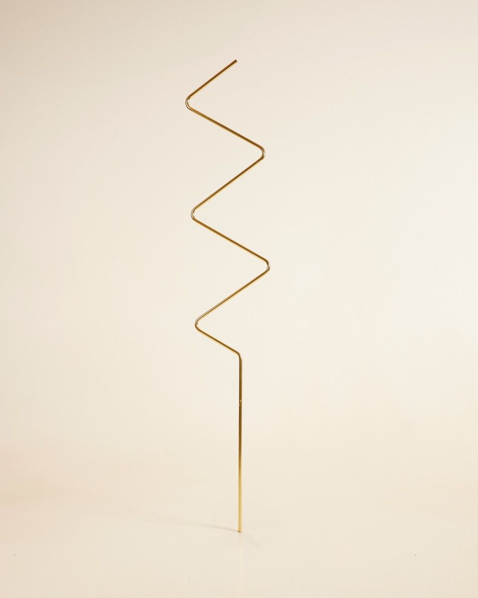 ZigZag Plantstake Brass