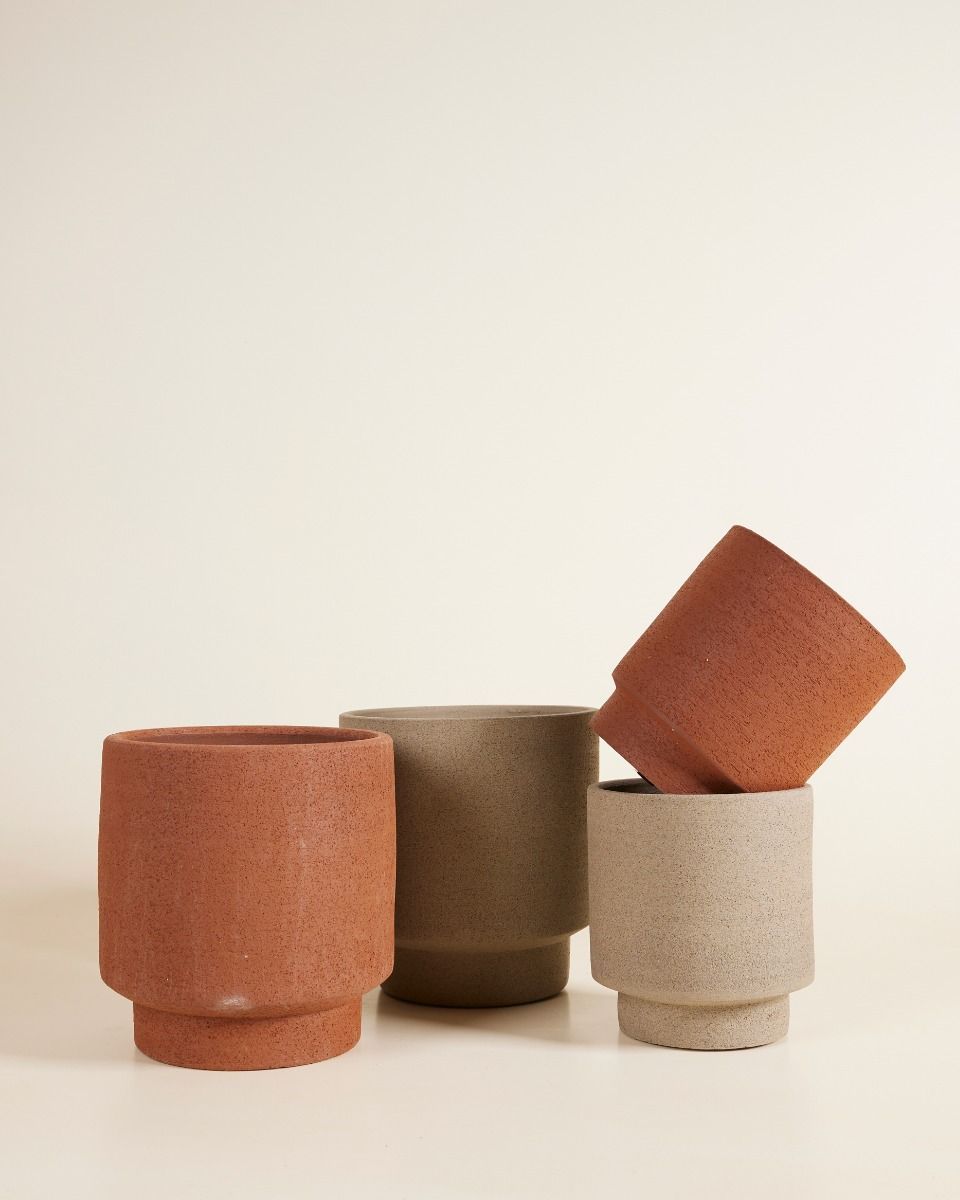 Chad Pot Taupe Ø 15 cm
