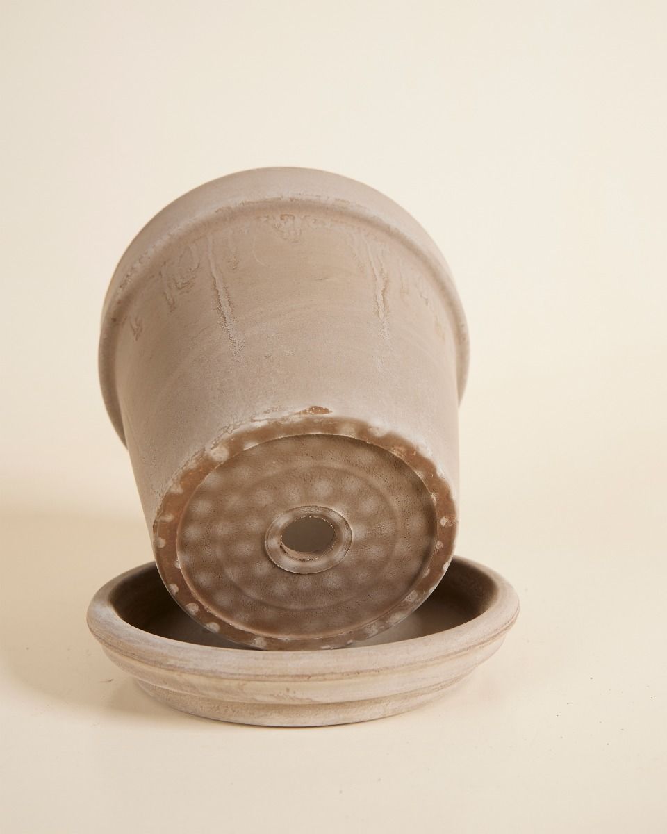 Pot en terre cuite Gris Ø 16 cm