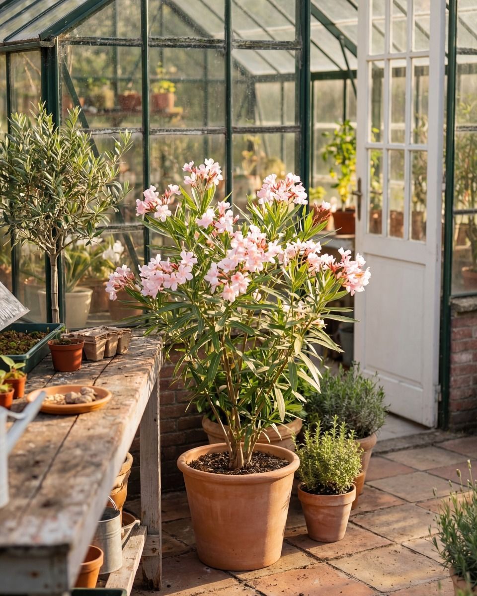 Nerium Oleander Oleander Rosa
