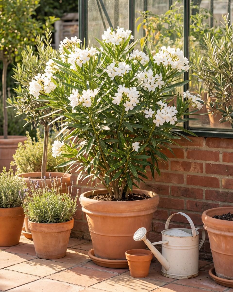Nerium Oleander Oleander Weiß